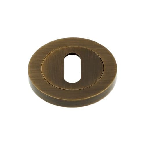 CLEARANCE SALE Alexander and Wilks - Concealed Fix Escutcheon - Antique Brass - Standard Profile