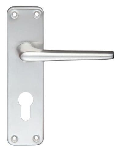 Contract Aluminium Euro Profile Lever On Backplate SAA - ZCA21EPSA