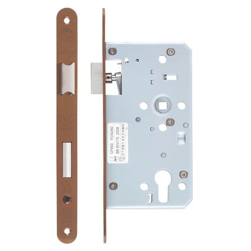 DIN Euro Escape Sashlock - ZDL7260ESC-R-PVDBZ - PVD Bronze -Radius