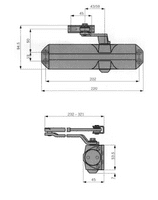 DORMAKABA TS68 Size 2-4 Overhead Door Closer