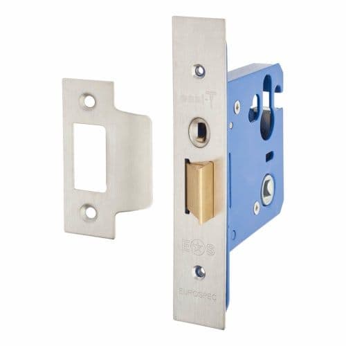EASI-T Euro Profile Cylinder Night Latch - Case Only 76mm - Stainless Steel