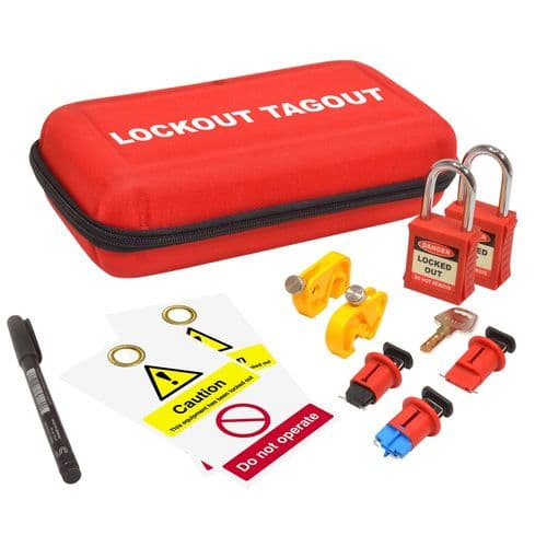 Electrical 11 Piece Lockout Tagout Kit