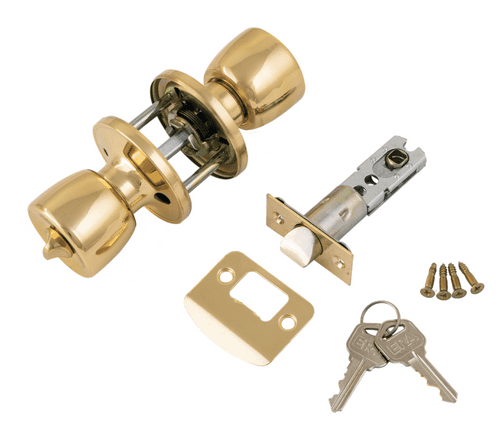 ERA 166-32 Entrance Knobset - Electro Brass