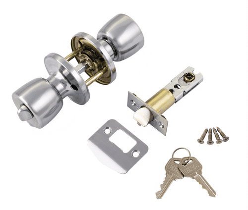 ERA 166-52 Entrance Knobset - Satin Silver