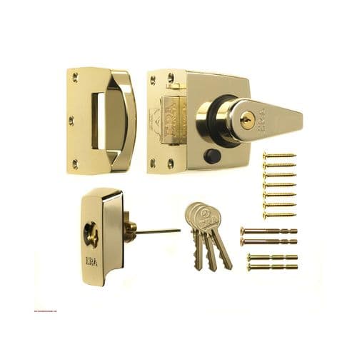 ERA® BS3621:2007 Double Locking Nightlatch - 60mm PB 1930-31