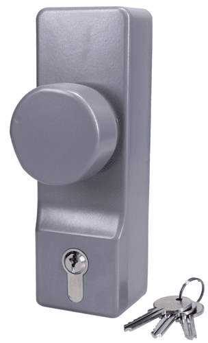EXIDOR 302 Knob Operated Outside Access Device With Cylinder - L11569