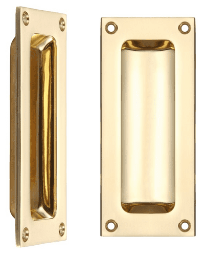 FB90 Flush Pull - Polished Brass