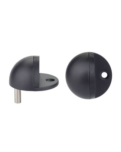 Floor Mounted Door Stop - Black - ZAS06B-PCB