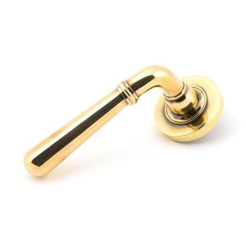 From the Anvil Newbury Door Handle on Plain Rose - Pair - 45755