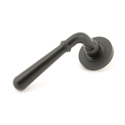 From the Anvil Newbury Door Handle on Plain Rose - Pair - 46061