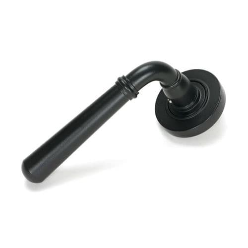 From the Anvil Newbury Door Handle on Plain Rose - Pair - 46459