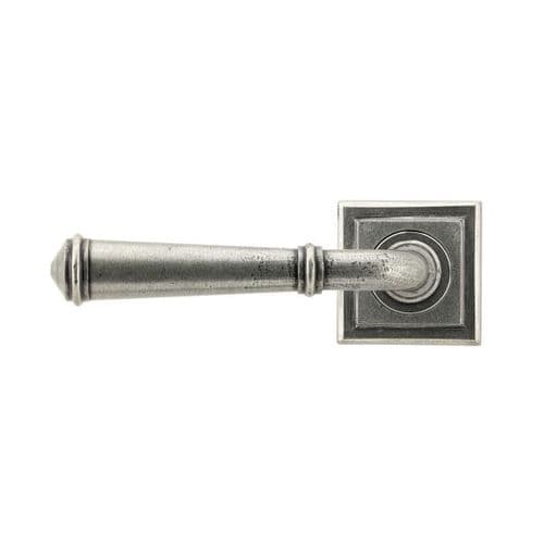 From the Anvil Regency Door Handle on Square Rose - Pair - 45646