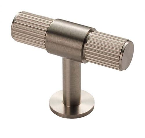 FTD711SN Carlisle Brass Line T-Bar Knob Cabinet Pull - Satin Nickel