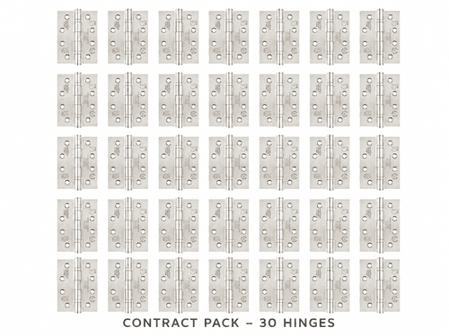 Grade 13 Fire Door Hinges - Contract 30 Pack - FD30/60/120 Stainless Steel