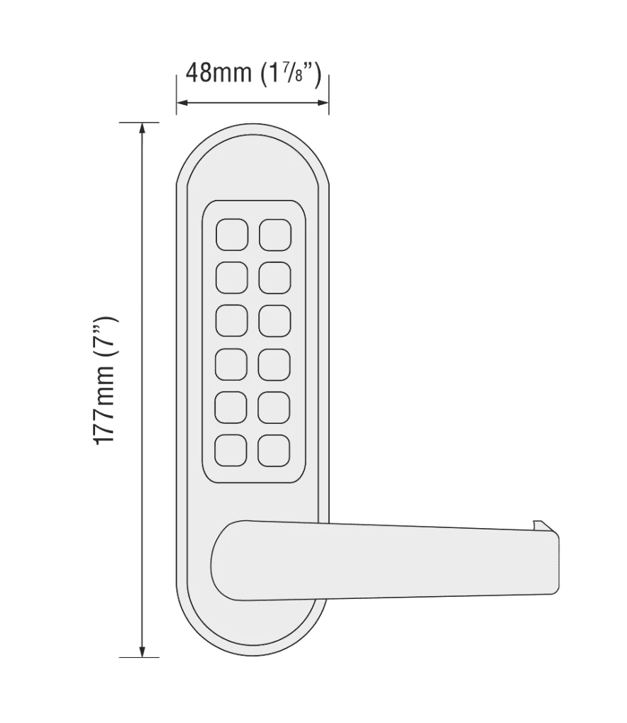 Heavy Duty Double Sided Codelock - Stainless Steel