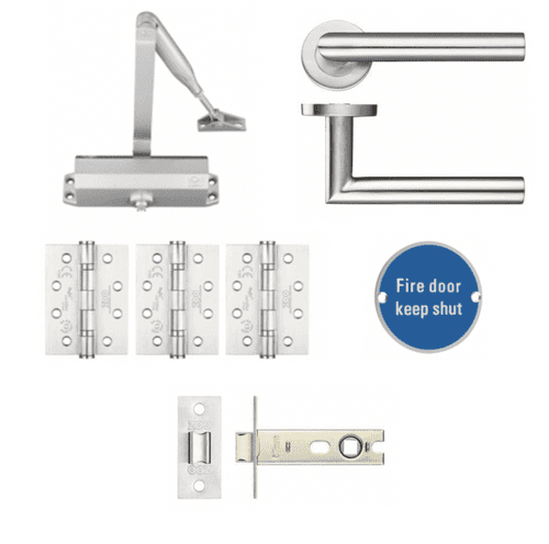 HMO Communal Door Latch Fire Door Kit