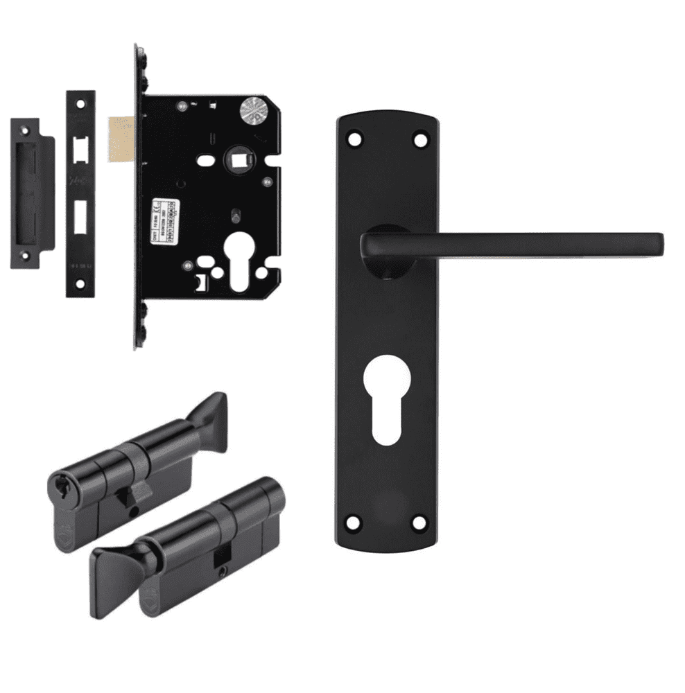 HMO Door Thumbturn Lock Kit Option 12 Black