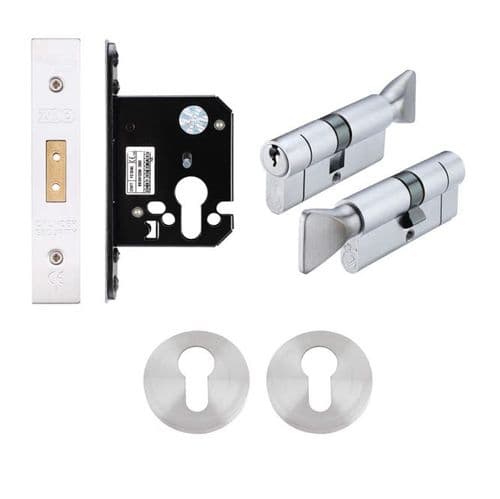 HMO Fire Door Deadlock Thumbturn Lock Kit