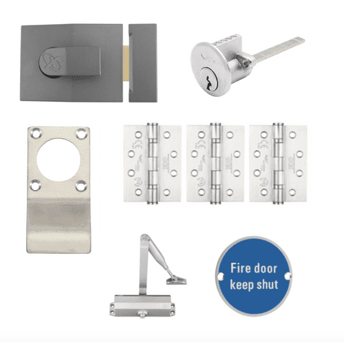 HMO Fire Door Roller Nightlatch Kit