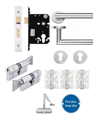 HMO Fire Door Thumbturn Lock Kit - Option 5