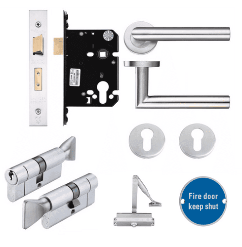 HMO Fire Door Thumbturn Lock Kit - Option 6