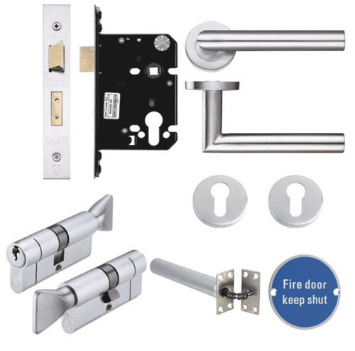 HMO Fire Door Thumbturn Lock Kit - Option 7