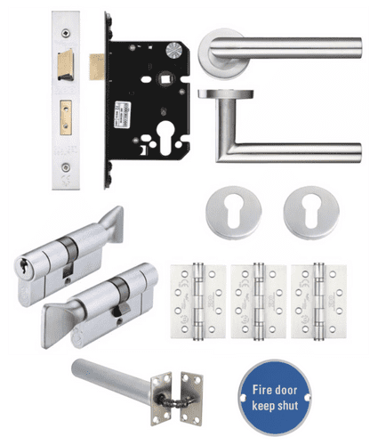 HMO Fire Door Thumbturn Lock Kit - Option 8
