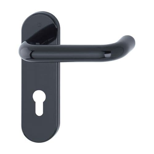 Hoppe AR600 Paris Nylon - Lever Euro 72mm DIN Handle -11570064 - F9017 Black