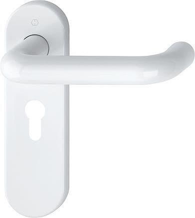 Hoppe AR600 Paris Nylon - Lever Euro Handle - 8566528 - F9016 Diamond White