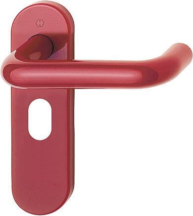Hoppe AR600 Paris Nylon - Lever Oval Handle - 8566535 - F3003 Ruby Red