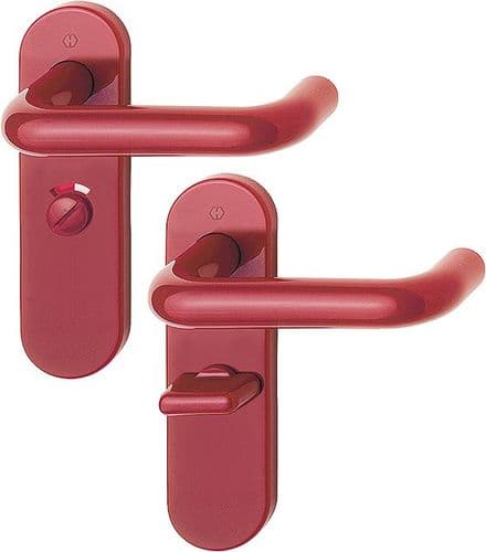 Hoppe AR600 Paris Nylon - Privacy Bathroom Handle - 8566612 - F3003 Ruby Red