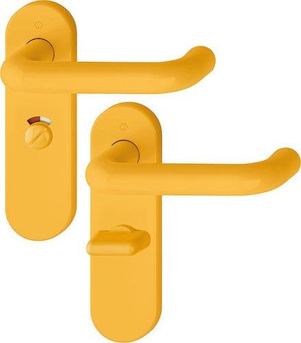 Hoppe AR600 Paris Nylon - Privacy Bathroom Handle - 8566626 - F1004 Golden Yellow