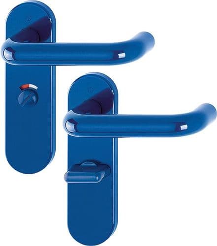 Hoppe AR600 Paris Nylon - Privacy Bathroom Handle - 8566633 - F3002 Cobalt Blue