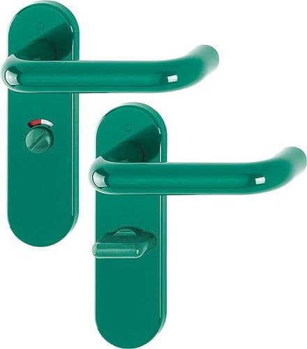 Hoppe AR600 Paris Nylon - Privacy Bathroom Handle - 8566647- F6016 Turquoise Green