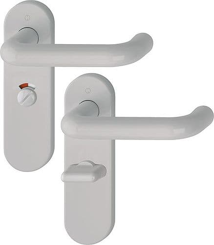 Hoppe AR600 Paris Nylon - Privacy Bathroom Handle - 8566654 - F7506 Manhattan Grey