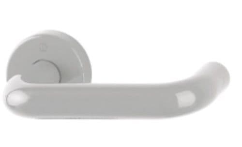 Hoppe AR600 RAL F7506 Lever On Rose Nylon Handle - Manhattan Grey Pair