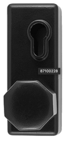 Hoppe Arrone Outside Access Device - Hexagonal Turn - Black - AR886K-BL