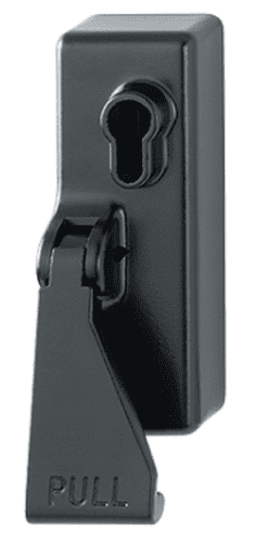 Hoppe Arrone Outside Access Device - Lift Pad - Black - AR886-BL