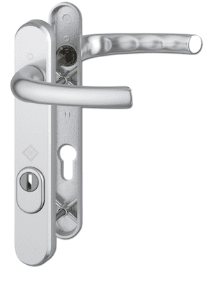 HOPPE Door Furniture PAS24 Atlanta 92mm Centres 122mm Screw Centres - Silver