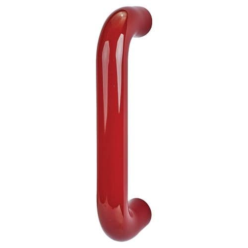 Hoppe Paris Coloured Nylon Bolt Fix Straight Pull Handle - 220 x 34mm - RAL3003 Ruby Red