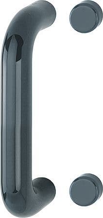 Hoppe Paris Coloured Nylon Bolt Fix Straight Pull Handle - 220 x 34mm - RAL7016 Anthracite Grey