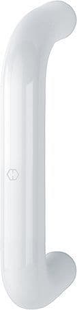 Hoppe Paris Coloured Nylon Bolt Fix Straight Pull Handle - 220 x 34mm - RAL9016 Diamond White