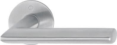 Hoppe Stockholm Lever Handle Set - Satin Stainless Finish 3746983