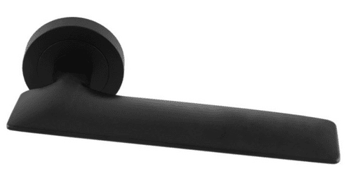 Hygge Due Lever On Round Rose - HYD5BLK - Matt Black