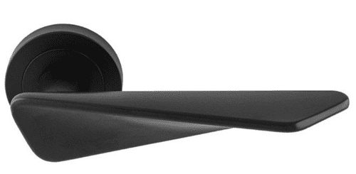 Intona Lever On Round Rose - IN5BLK - Matt Black