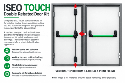 ISEO Touch Double Rebated Door Kit