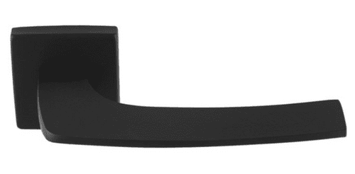 Katana Lever On Concealed Fix Push-on Square Rose - EUL120MB - Matt Black