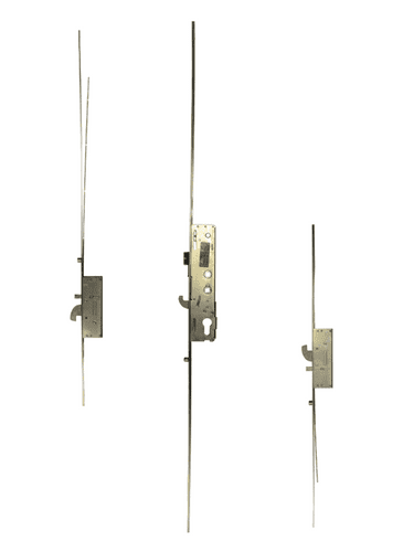 KENRICK Excalibur Lever Operated Latch & Hook Twin Spindle - 2 Hook & 3 Roller