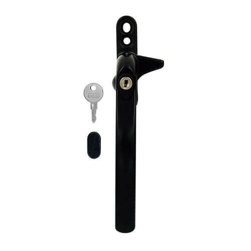 Locking Cockspur Window Handle - Black