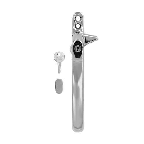 Locking Cockspur Window Handle - Chrome